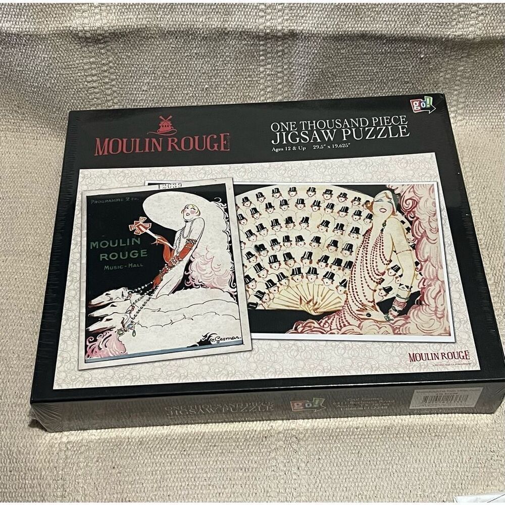 Go! Games Moulin Rouge Fan Poster Puzzle 1000 piece